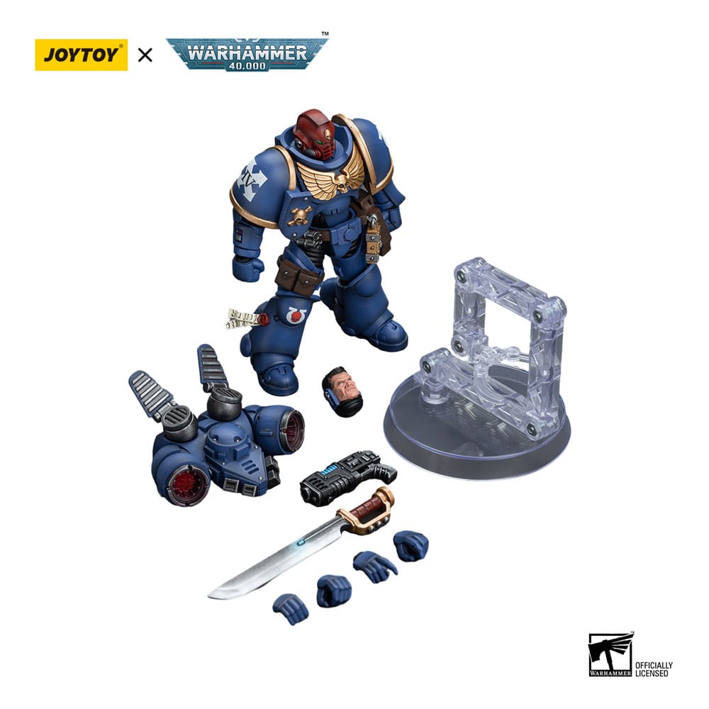 Action-Figure Warhammer Ultramarines Jump Pack Intercessors Sergeant with Plasma Pistol 12 cm ( Imagem 2 de 4 ) - Preview
