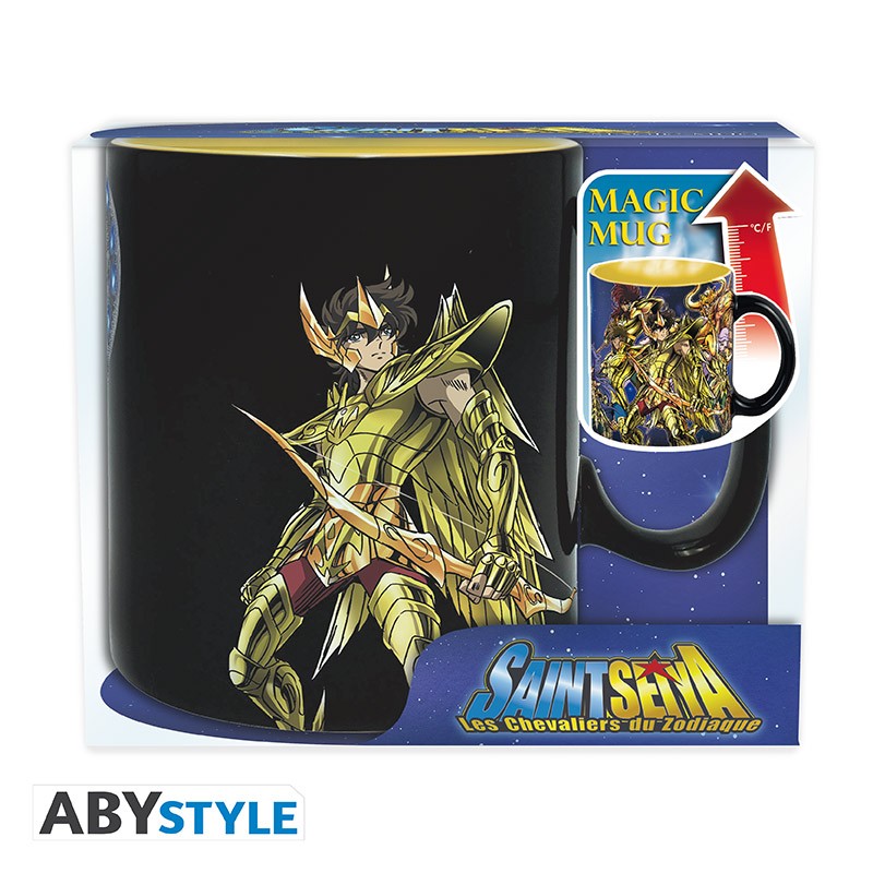 Saint Seiya Heat Change Mug 460 ml Gold Saints ( Imagem 2 de 4 ) - Preview