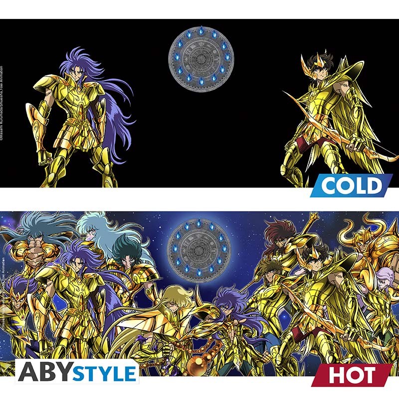 Saint Seiya Heat Change Mug 460 ml Gold Saints ( Imagem 4 de 4 ) - Preview