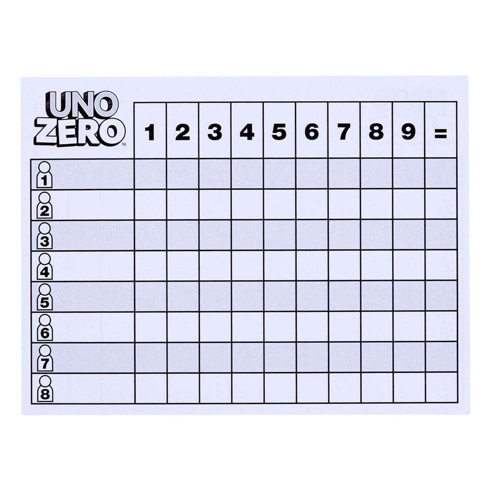 Cartas UNO Zero Card Game ( Imagem 2 de 4 ) - Preview