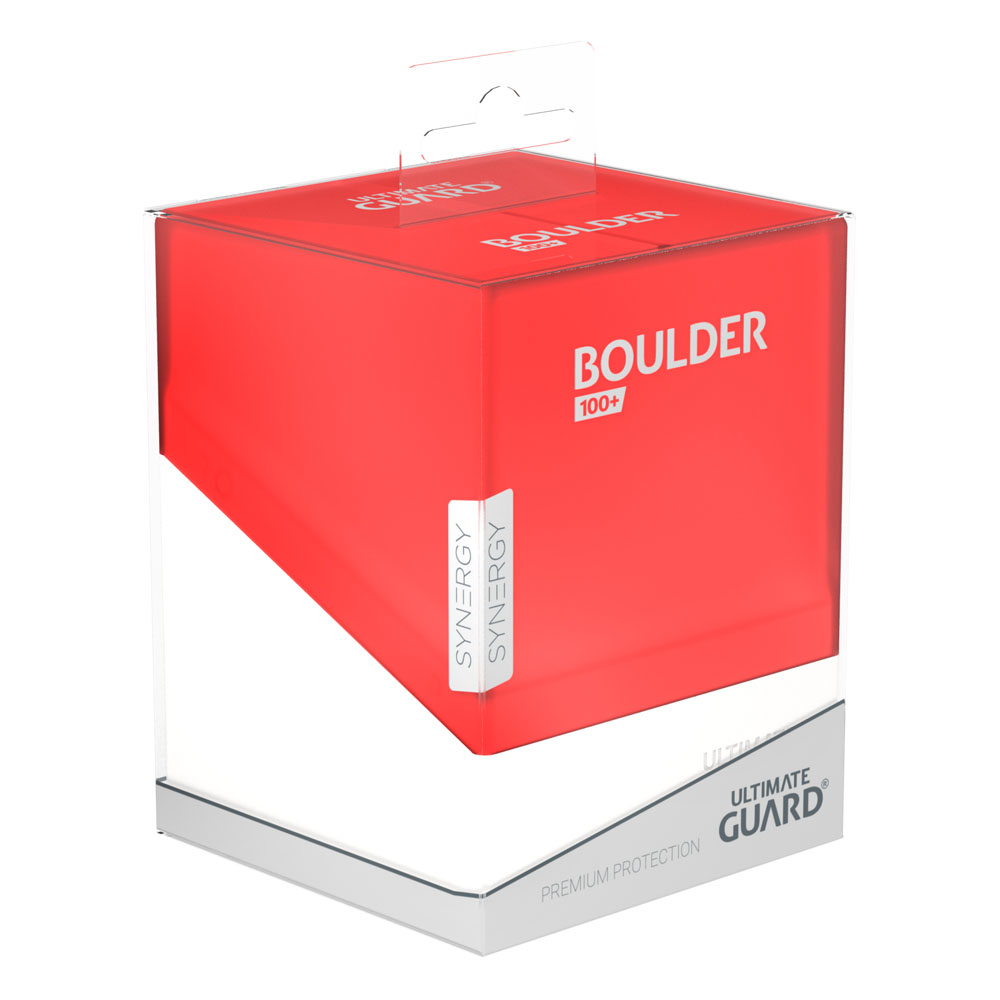 Ultimate Guard Boulder Deck Case 100+ Synergy Cards/Storage Box - Red/White ( Imagem 2 de 4 ) - Preview