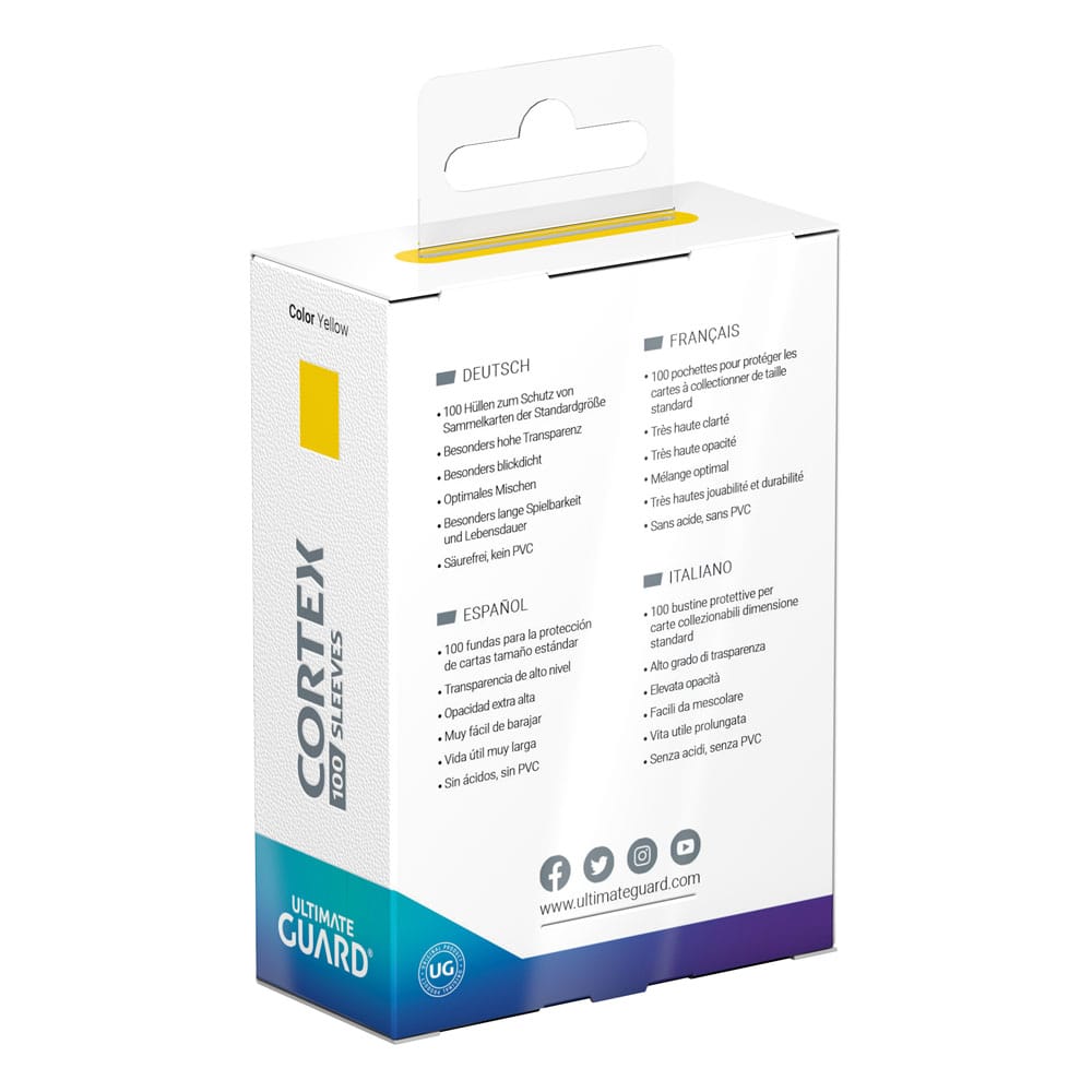 Ultimate Guard Cortex Sleeves Standard Size Yellow Card/Protective Covers (100) ( Imagem 2 de 4 ) - Preview