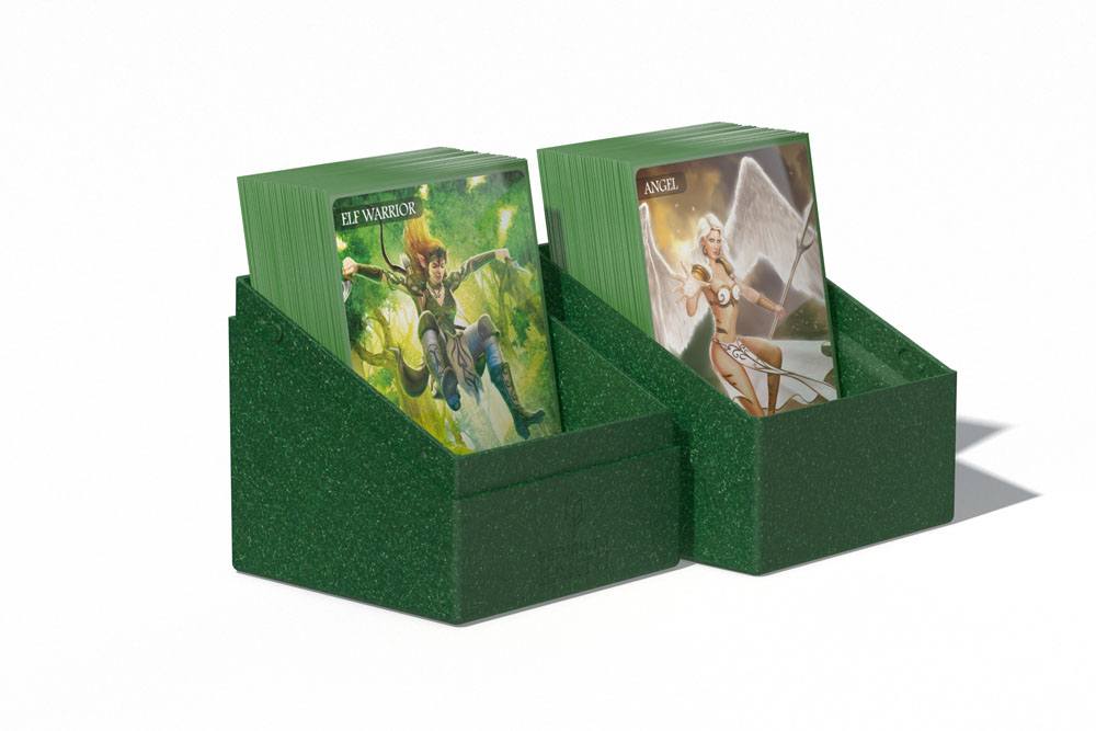 Cards / Storage Box Ultimate Guard Return To Earth Boulder Deck Case 100+ Standard Size Green ( Imagem 2 de 4 ) - Preview