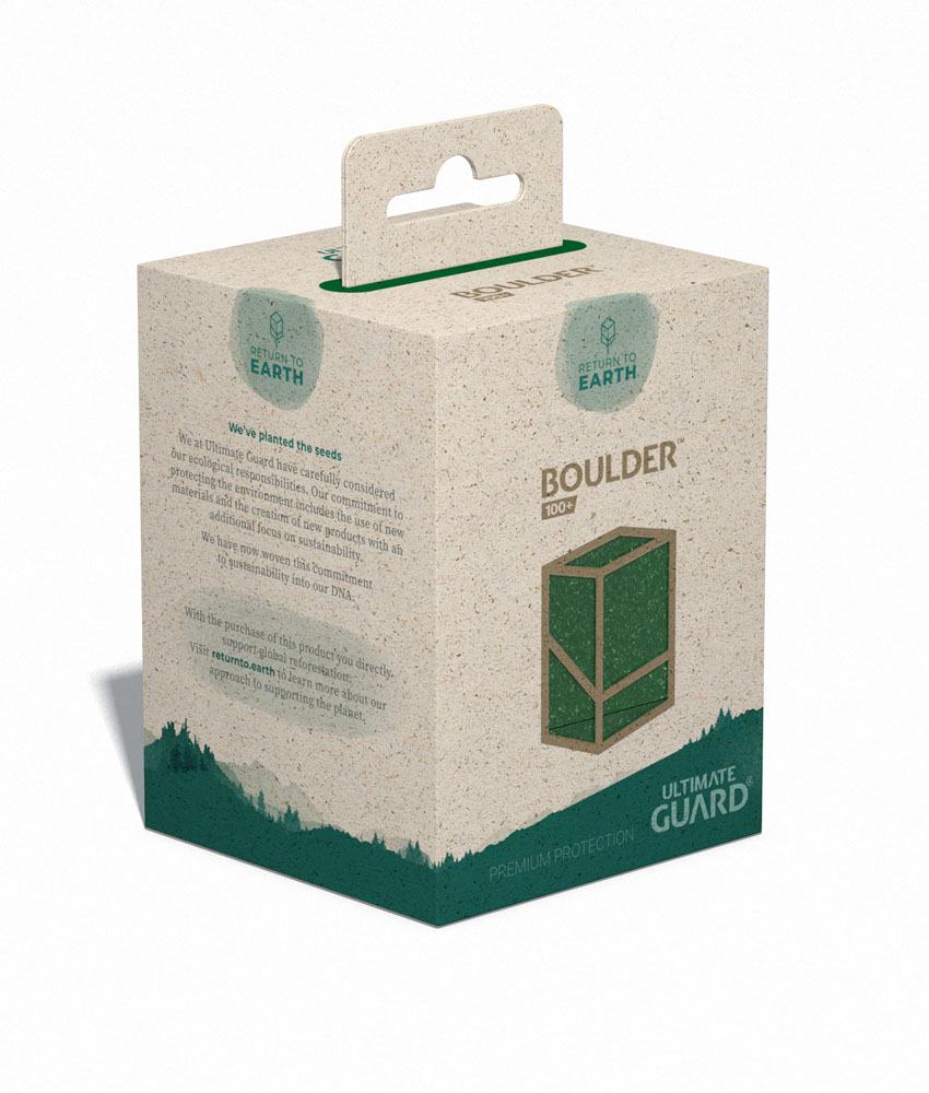 Cards / Storage Box Ultimate Guard Return To Earth Boulder Deck Case 100+ Standard Size Green ( Imagem 3 de 4 ) - Preview