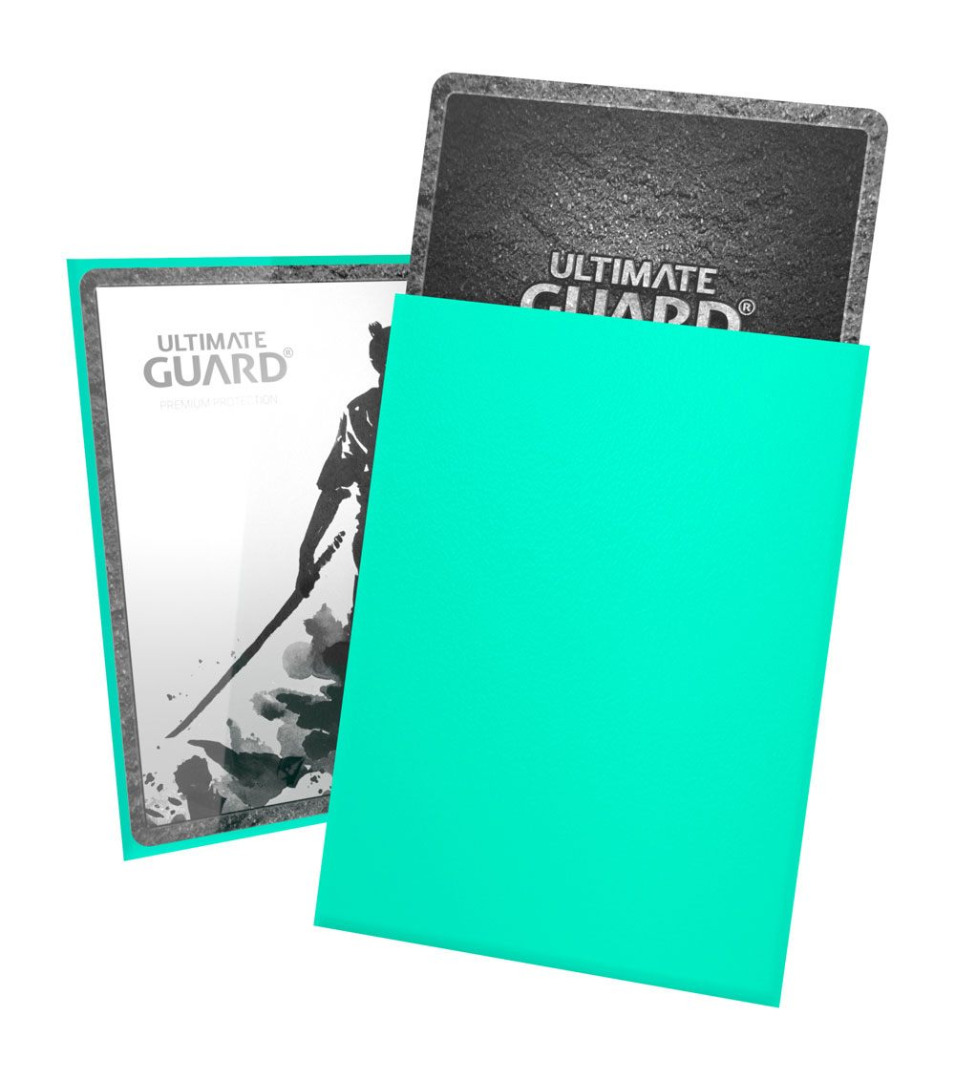 Cartas/Capas de Proteção Ultimate Guard Katana Sleeves Standard Size Turquoise (100) ( Imagem 3 de 3 ) - Preview