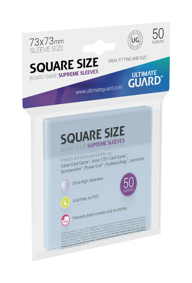 Ultimate Guard Supreme Sleeves for Board Game Cards Square (50) ( Imagem 3 de 3 ) - Preview