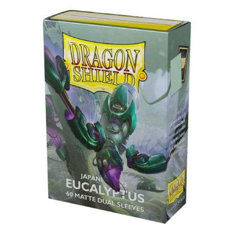 Cartas/Protectores Dragon Shield Japanese Size Dual Matte Sleeves Eucalyptus (60 Sleeves) ( Imagem 2 de 2 ) - Preview