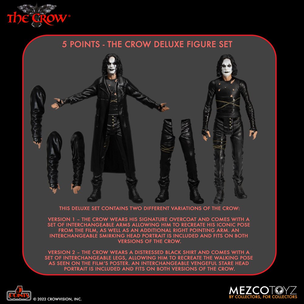 The Crow 5 Points Deluxe Figure Set, 9 cm ( Imagem 3 de 4 ) - Preview