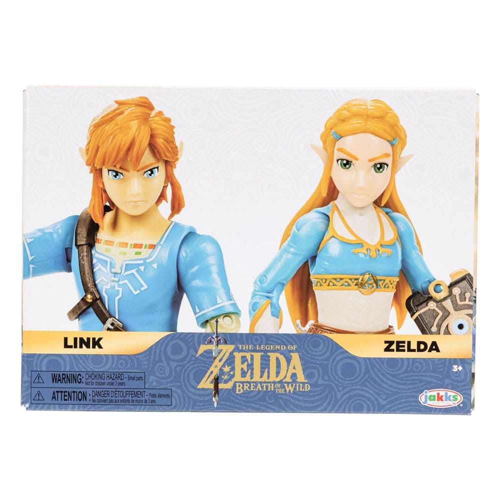 Conjunto de Action-Figures The Legend of Zelda 2-Pack Princess Zelda & Link 10 cm ( Imagem 2 de 4 ) - Preview