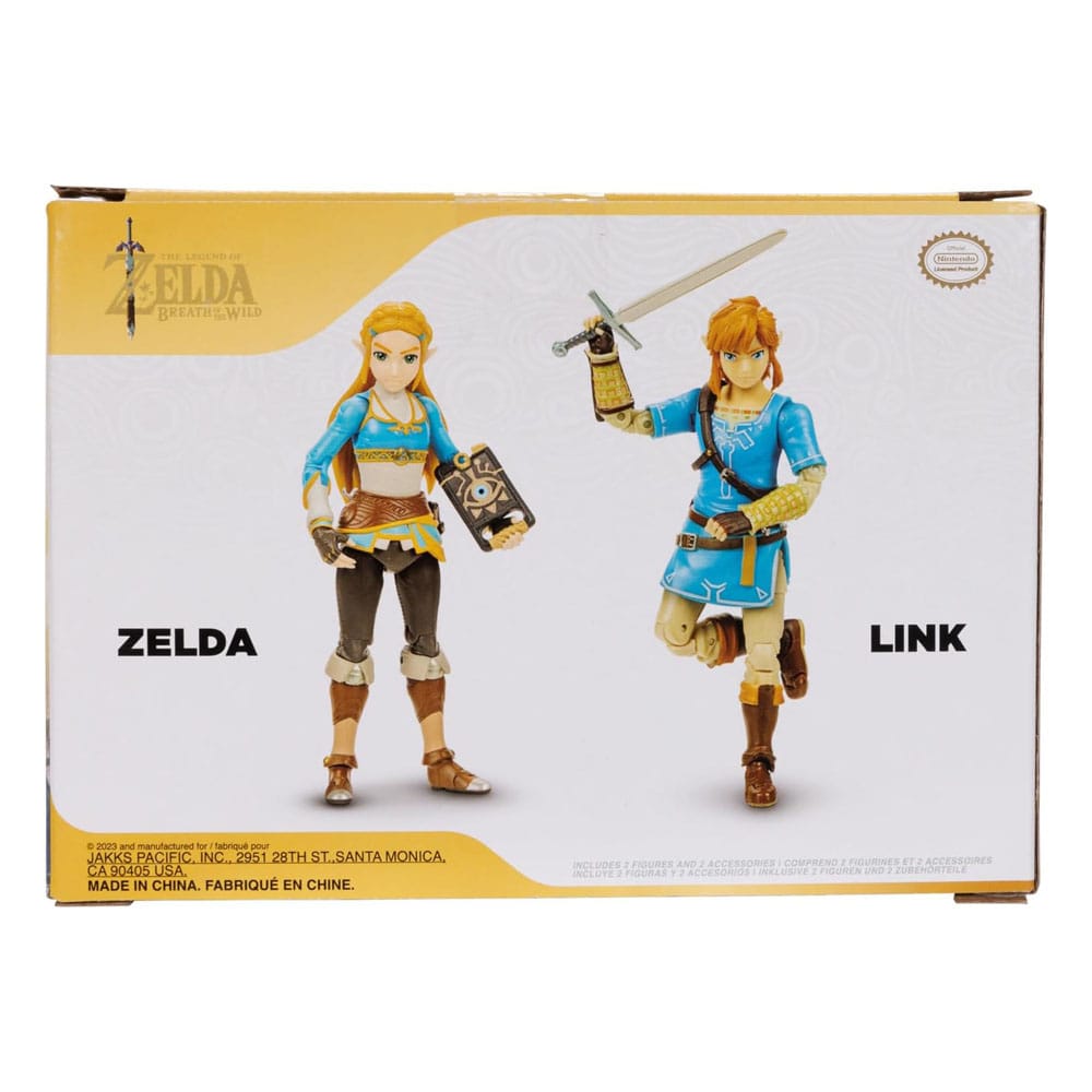 Conjunto de Action-Figures The Legend of Zelda 2-Pack Princess Zelda & Link 10 cm ( Imagem 3 de 4 ) - Preview