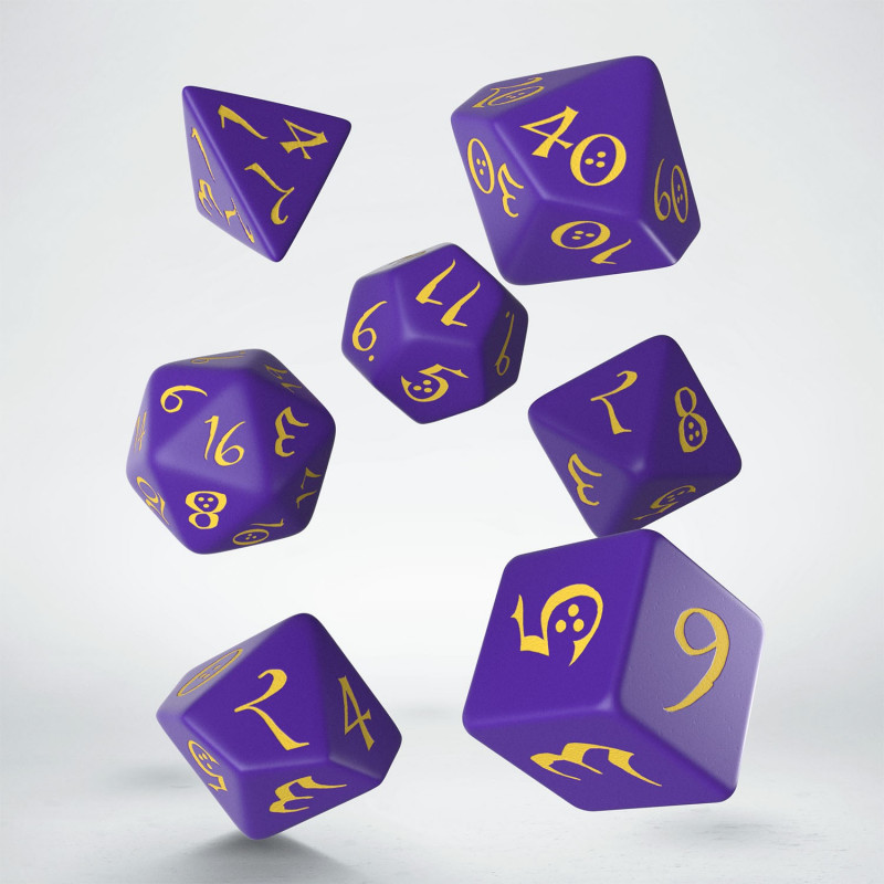 Classic RPG Purple & Yellow Dice Set (7) ( Imagem 2 de 2 ) - Preview