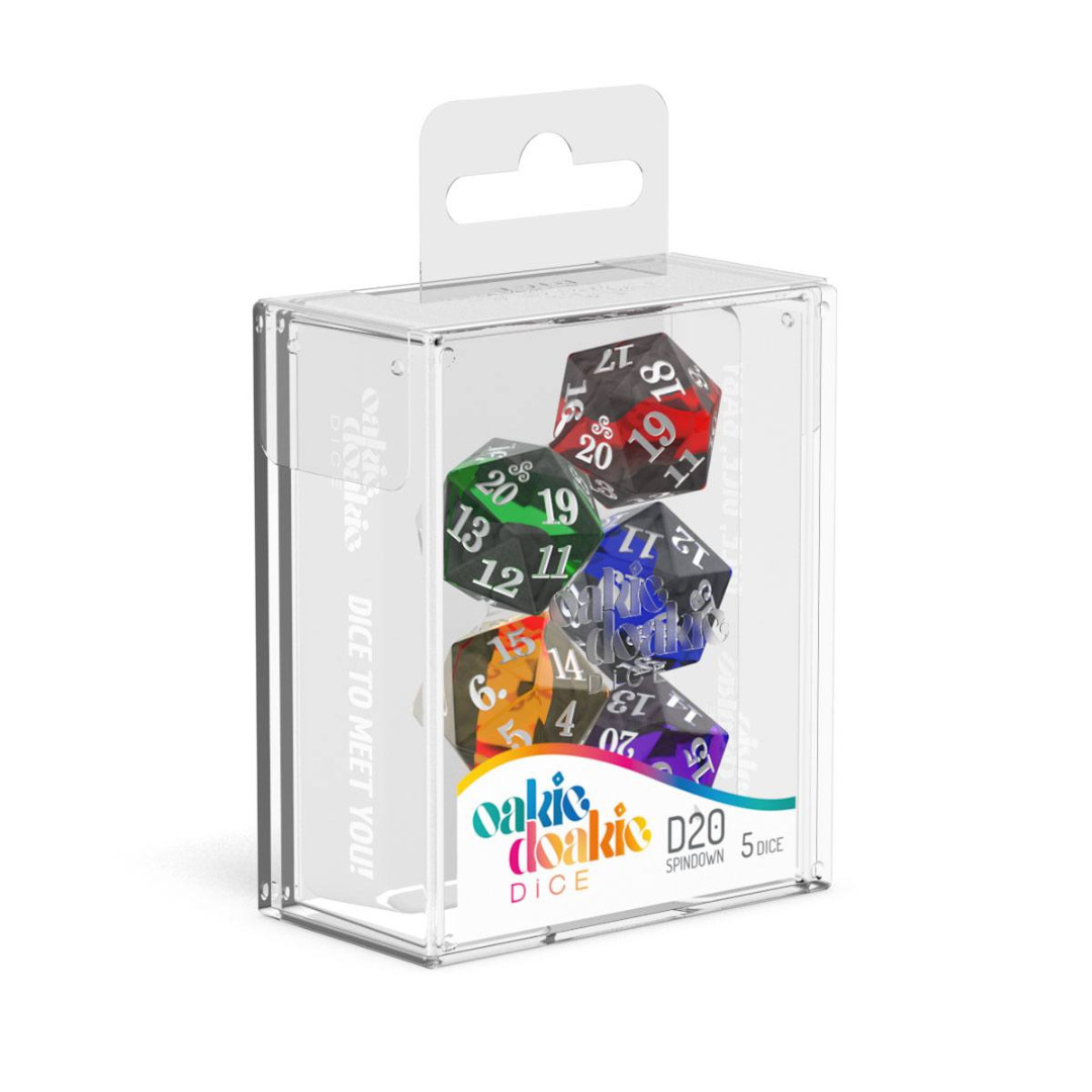 Conjunto de Dados Oakie Doakie D20 Spindown Dice Set Enclave (5) ( Imagem 2 de 3 ) - Preview