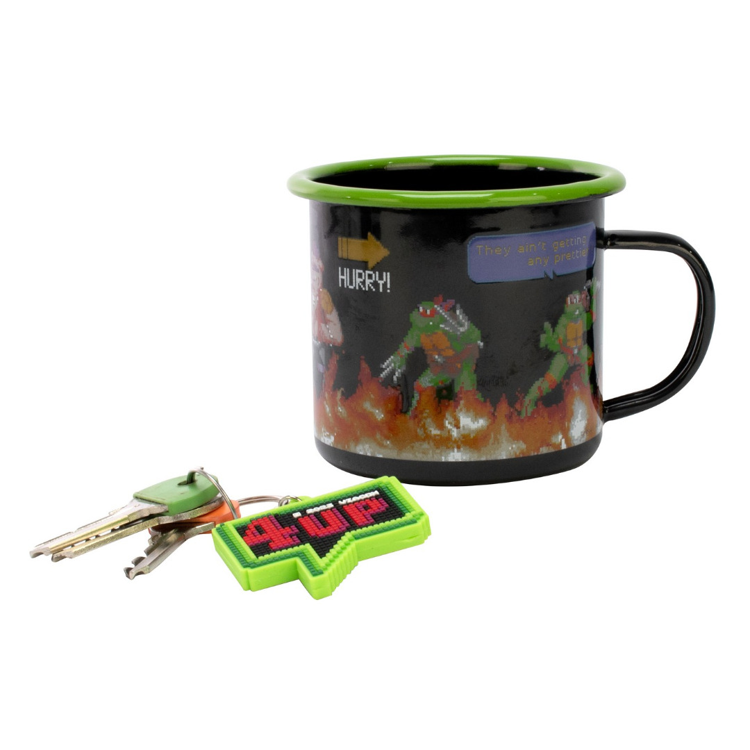 Conjunto Teenage Mutant Ninja Turtles Enamel Mug & Keyring ( Imagem 2 de 3 ) - Preview