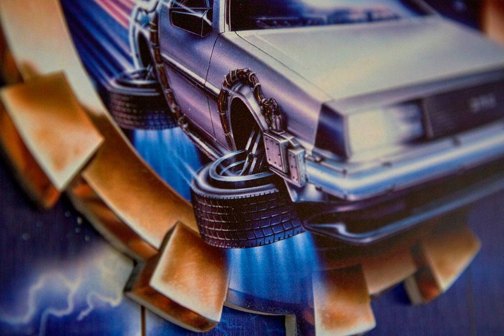 Decoração 3D Back to the Future II - WoodArts “It’s About Time” 30 × 40 cm ( Imagem 2 de 4 ) - Preview