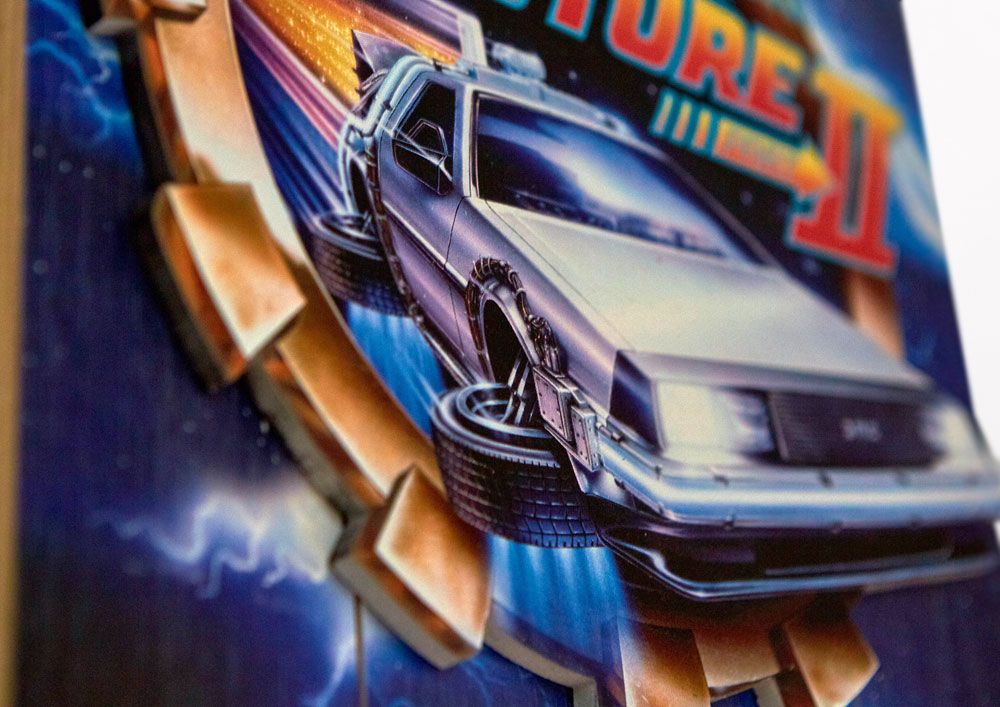 Decoração 3D Back to the Future II - WoodArts “It’s About Time” 30 × 40 cm ( Imagem 4 de 4 ) - Preview