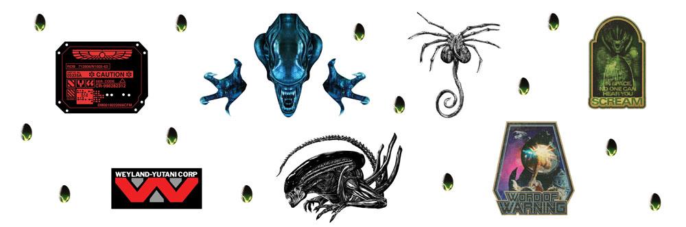 Decoração de Parede Alien - Wall Decal Set ( Imagem 3 de 3 ) - Preview