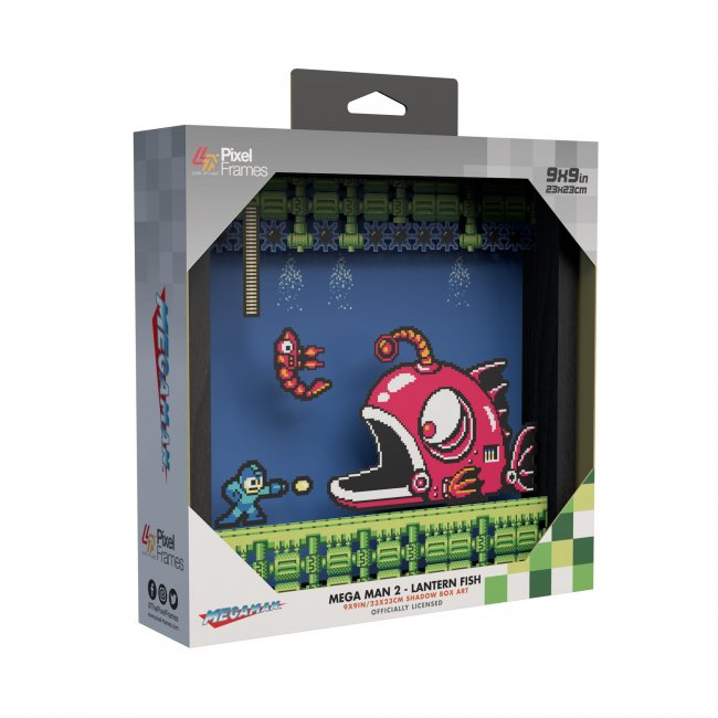 Decoração de Parede Pixel Frames Megaman 2 Lantern Fish ( Imagem 3 de 3 ) - Preview