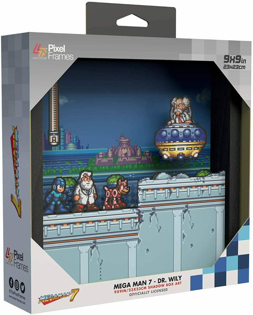 Pixel Frames Wall Decor Megaman 7 Dr Wily Shadow ( Imagem 2 de 3 ) - Preview