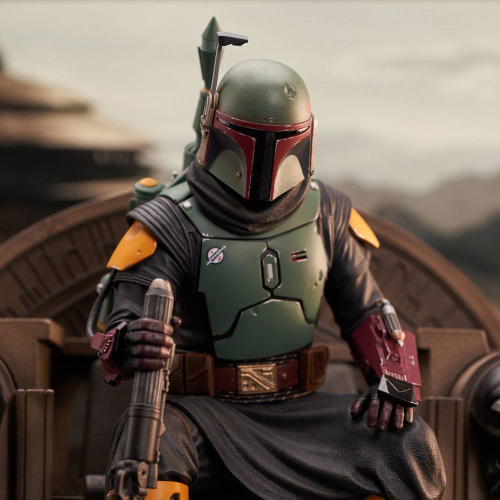 Estátua - Star Wars: The Mandalorian Premier Collection 1/7 Boba Fett on Throne 24 cm ( Imagem 2 de 4 ) - Preview