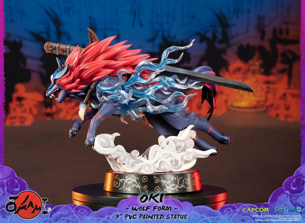 Estátua Okami PVC Statue Oki (Wolf Form) 21 cm ( Imagem 4 de 4 ) - Preview