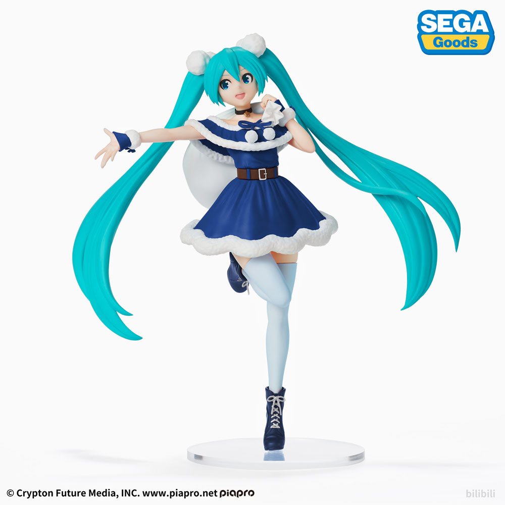 Estátua PVC Hatsune Miku Series SPM Christmas 2020 Blue Ver. 22 cm ( Imagem 2 de 4 ) - Preview