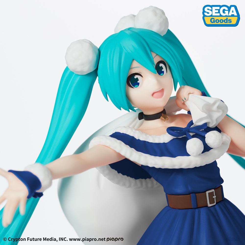 Estátua PVC Hatsune Miku Series SPM Christmas 2020 Blue Ver. 22 cm ( Imagem 4 de 4 ) - Preview