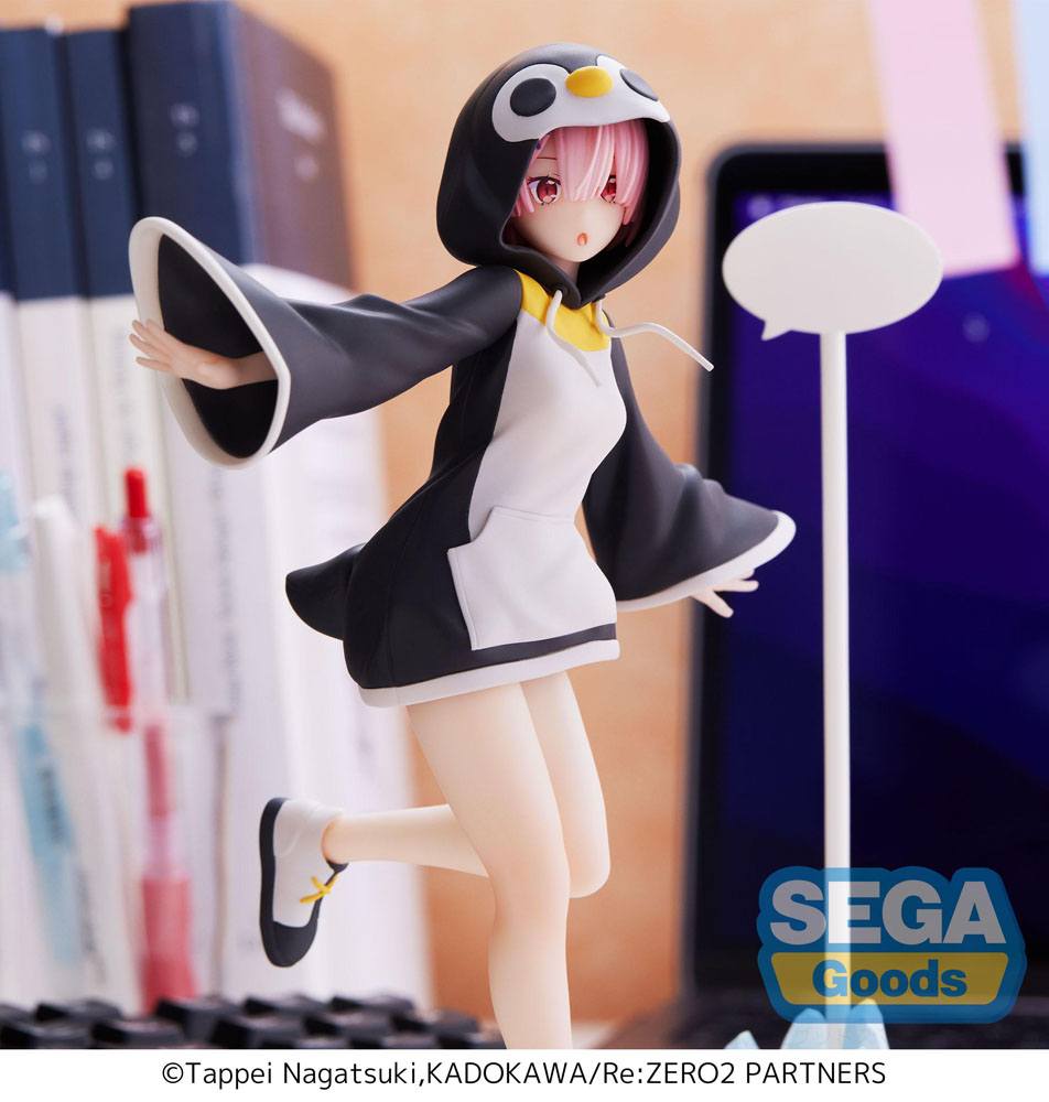 Re:Zero Starting Life in Another World Ram Kotoriasobi Pink Statue, 20 cm ( Imagem 2 de 4 ) - Preview