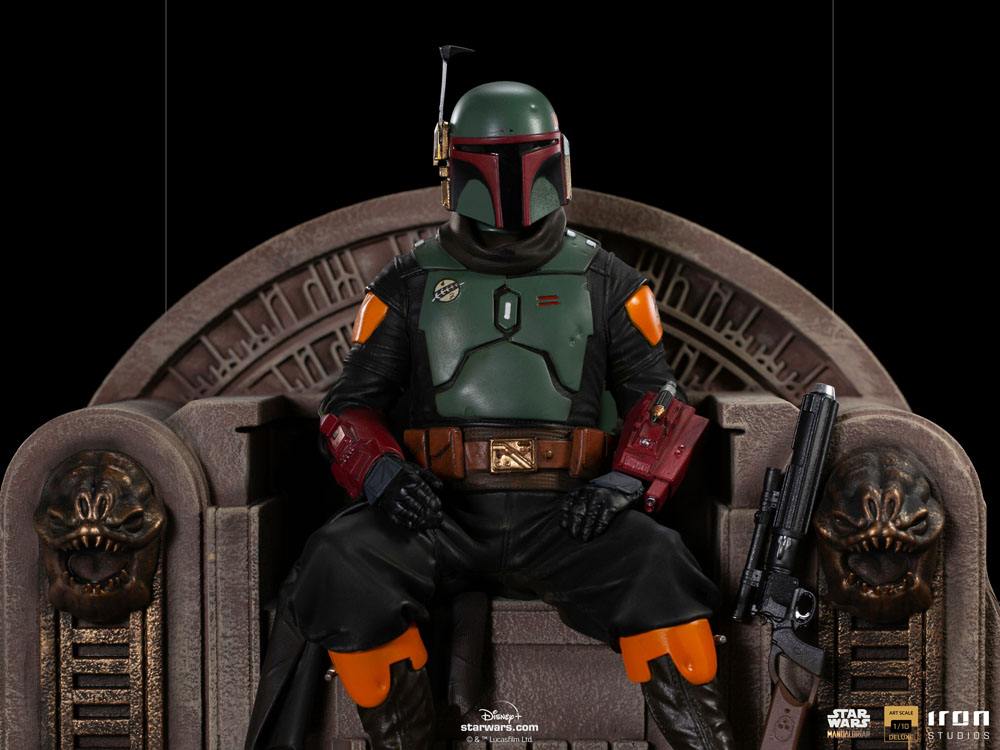 Estátua Star Wars: The Mandalorian Deluxe Art Scale 1/10 Boba Fett on Throne ( Imagem 2 de 4 ) - Preview