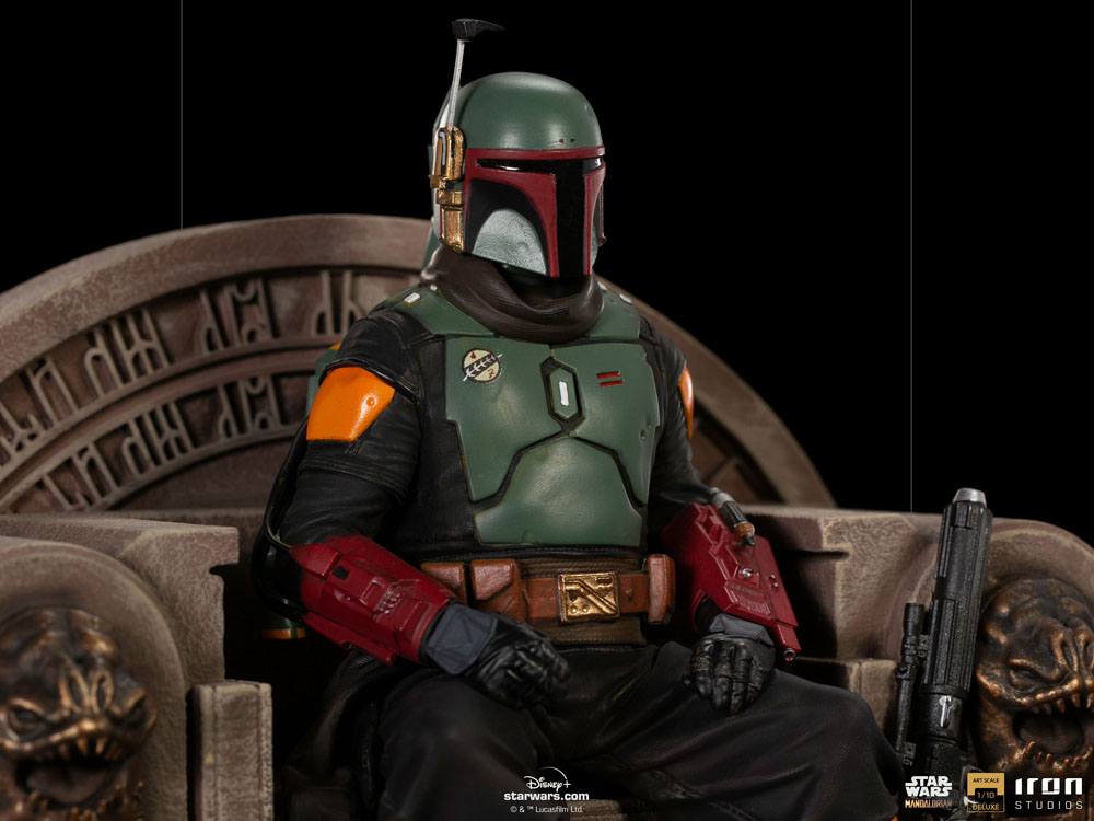 Estátua Star Wars: The Mandalorian Deluxe Art Scale 1/10 Boba Fett on Throne ( Imagem 3 de 4 ) - Preview