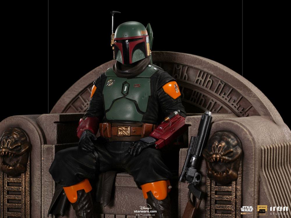 Estátua Star Wars: The Mandalorian Deluxe Art Scale 1/10 Boba Fett on Throne ( Imagem 4 de 4 ) - Preview