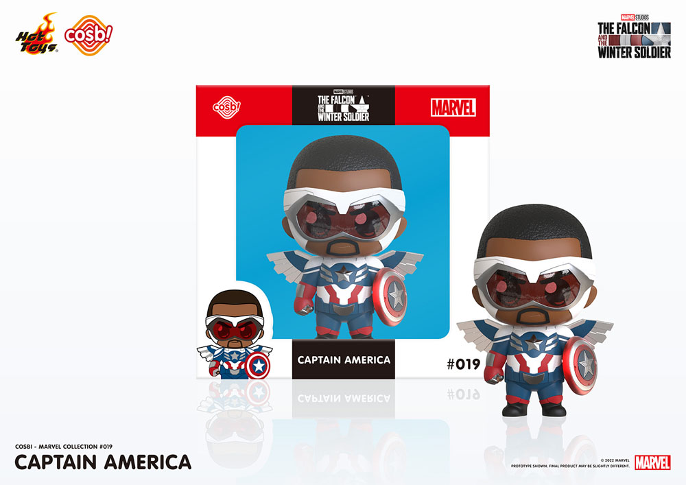 Figura Cosbi The Falcon and The Winter Soldier Captain America 8 cm ( Imagem 4 de 4 ) - Preview
