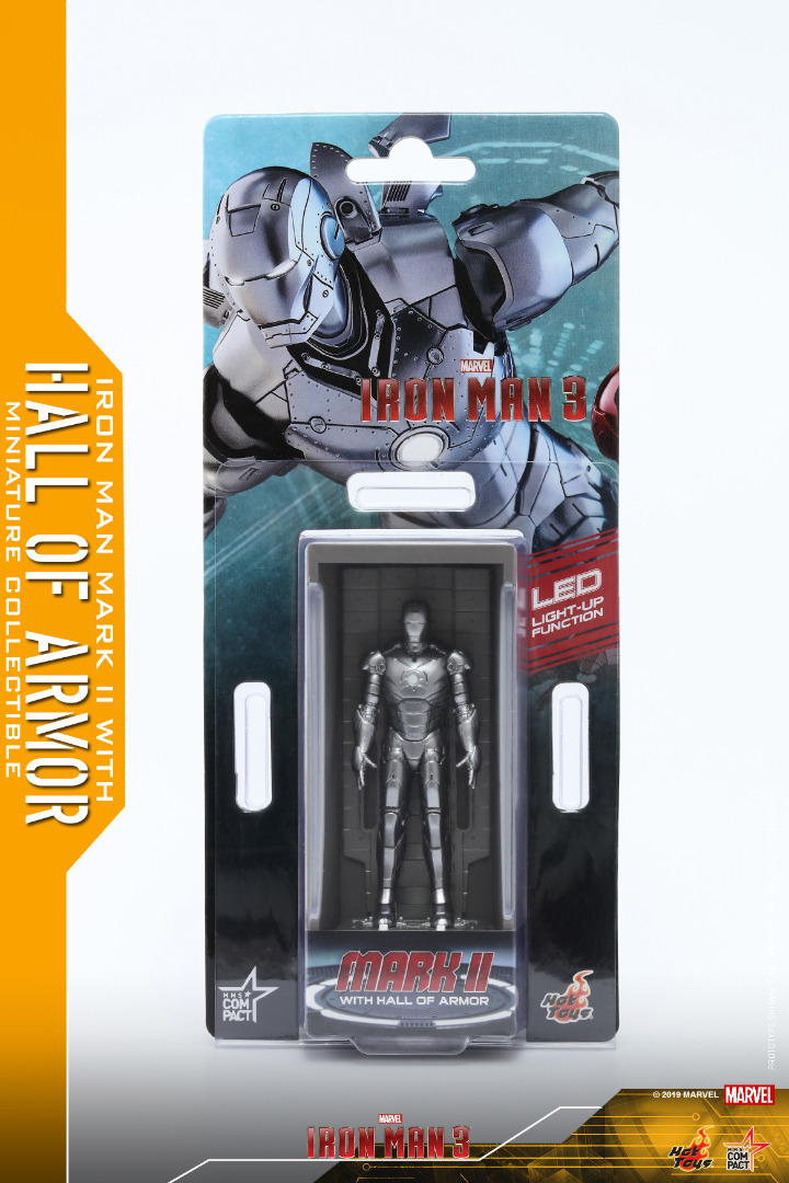 Figura Hot Toys Marvel Miniature Iron Man 3 Mark 2 with Hall of Armor 11 cm ( Imagem 2 de 3 ) - Preview