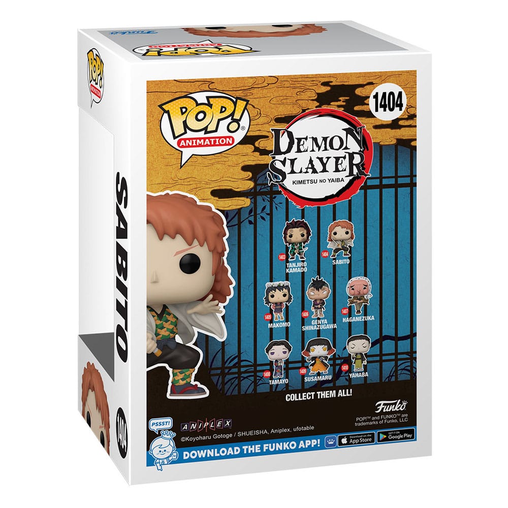 Funko Pop! Animation Demon Slayer Kimetsu no Yaiba Sabito (No Mask) 9 cm ( Imagem 3 de 3 ) - Preview