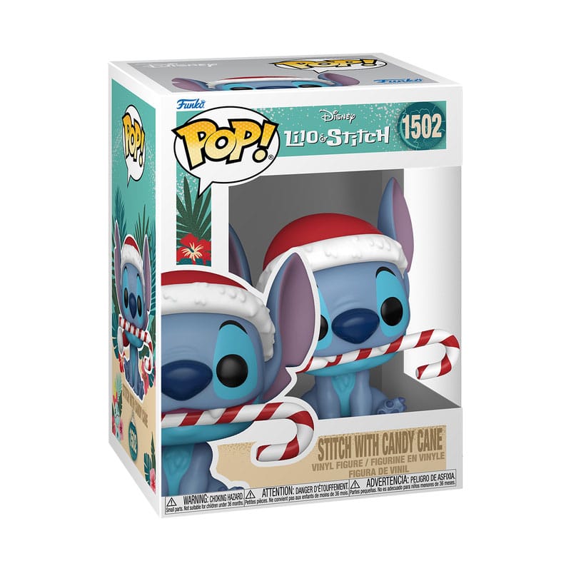 Funko Pop! Disney Holiday Stitch with Candy Cane 9 cm ( Imagem 2 de 2 ) - Preview