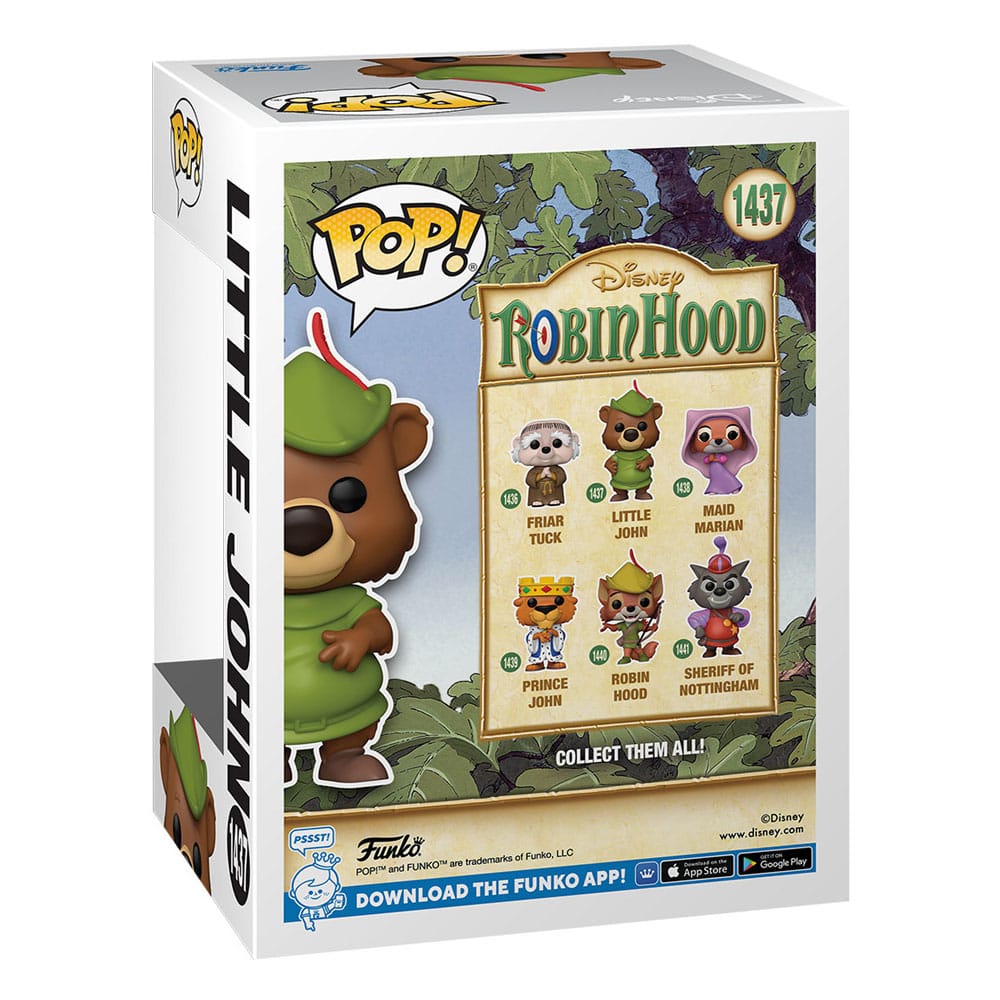 Funko Pop! Disney Vinyl Figure Robin Hood Little Jon 9 cm ( Imagem 2 de 3 ) - Preview