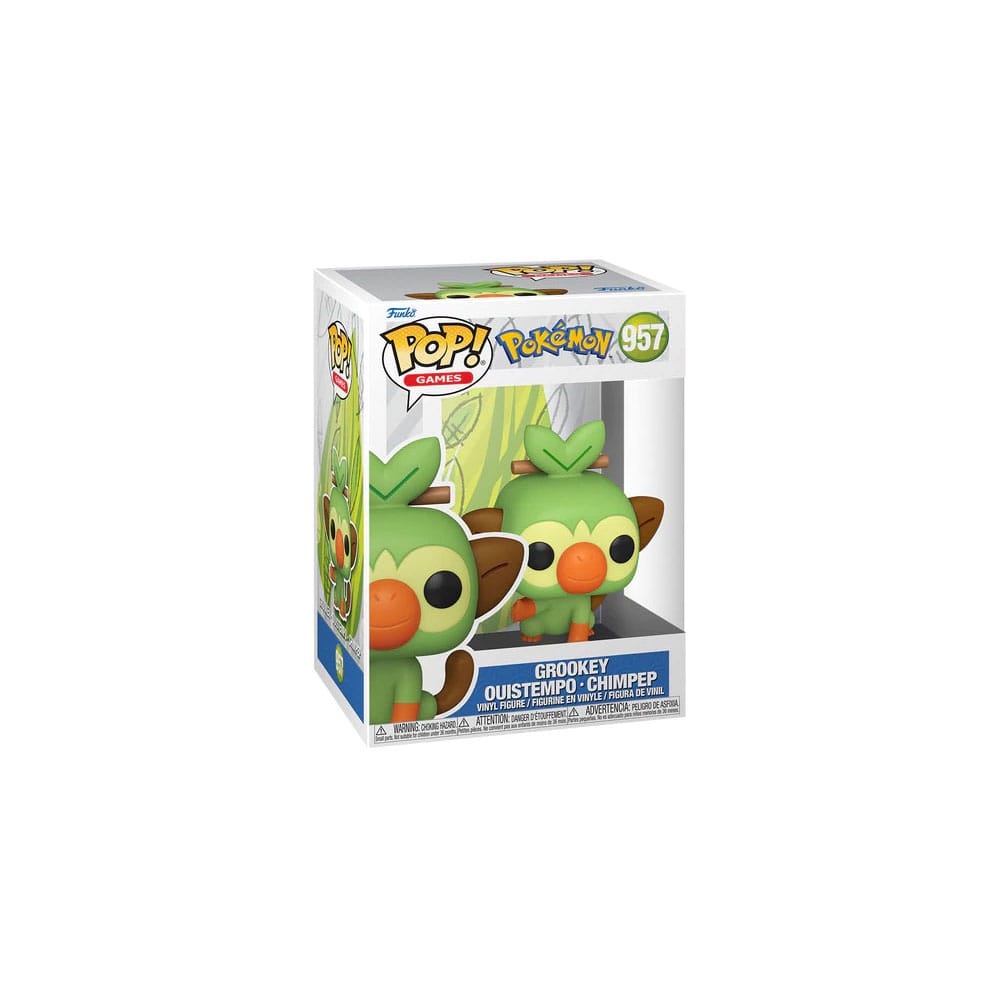 Funko Pop! Games Pokémon  Figure Grookey (EMEA) 9 cm ( Imagem 2 de 2 ) - Preview