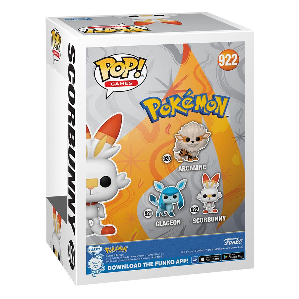 Funko Pop! Games Pokémon  Figure Scorbunny (EMEA) 9 cm ( Imagem 3 de 3 ) - Preview