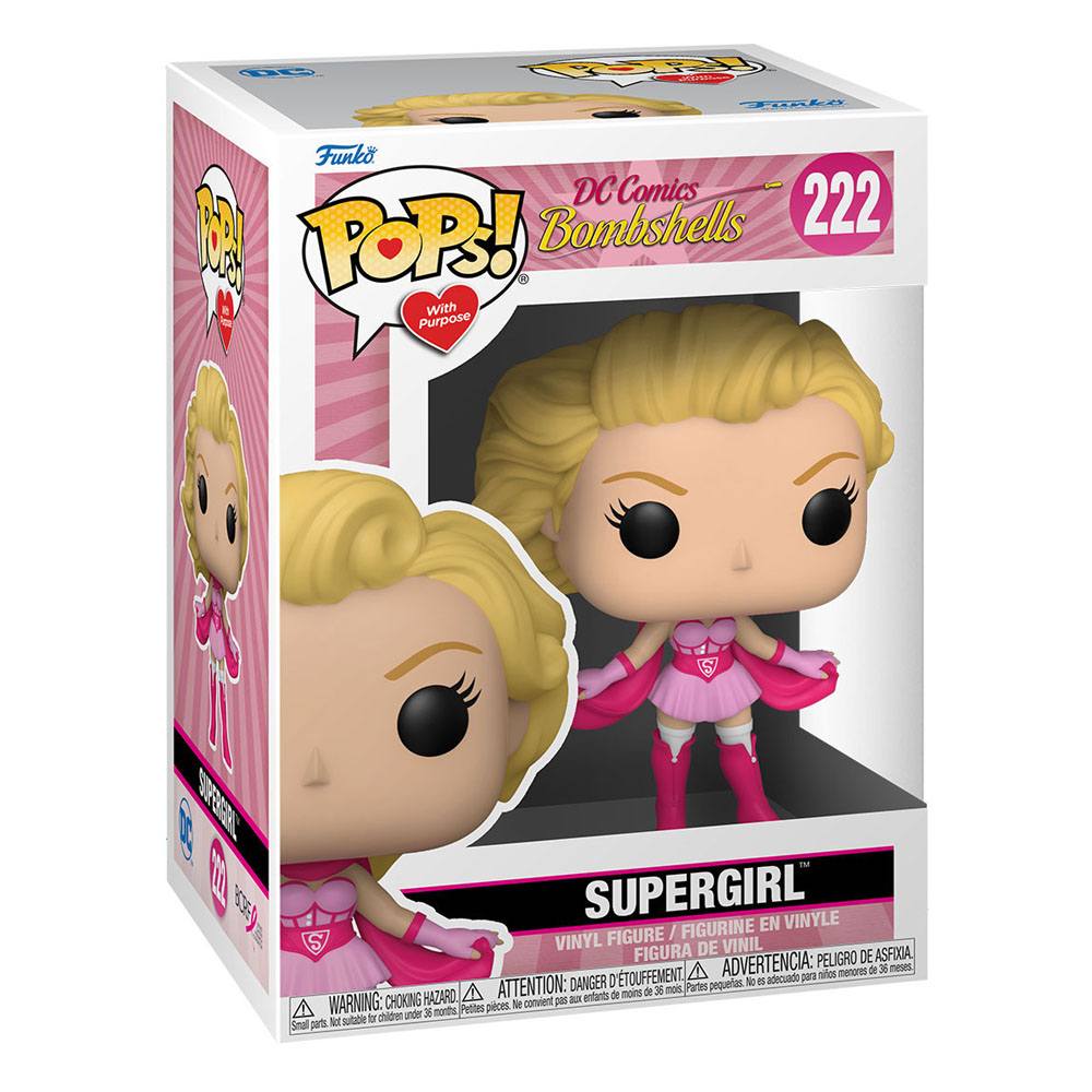Funko Pop! Heroes DC Comics BC Awareness Bombshell Supergirl 9 cm ( Imagem 2 de 2 ) - Preview