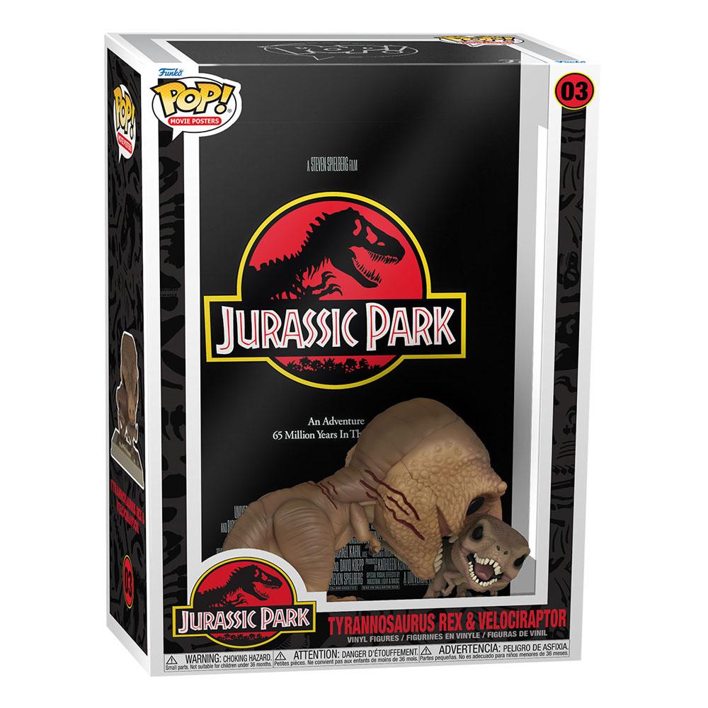 Funko Pop! Movie Poster Jurassic Park - Tyrannosaurus Rex & Velociraptor ( Imagem 3 de 3 ) - Preview