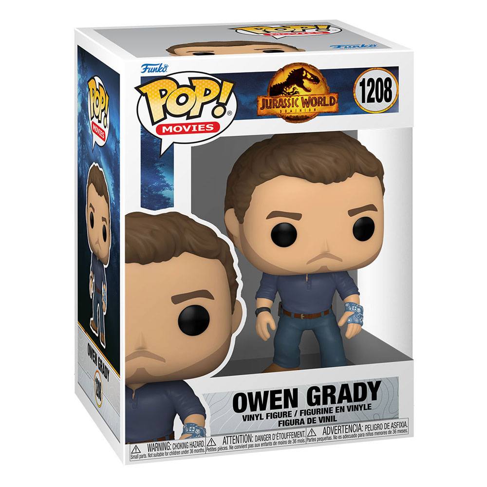 Funko Pop! Movies Jurassic World 3  Vinyl Figure Owen Grady 9 cm ( Imagem 2 de 2 ) - Preview