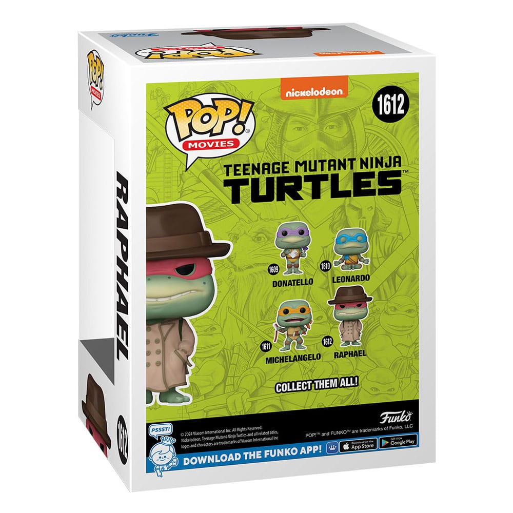 Funko Pop! Movies Teenage Mutant Ninja Turtles Raphael w/ Coat & Hat 9 cm ( Imagem 3 de 3 ) - Preview