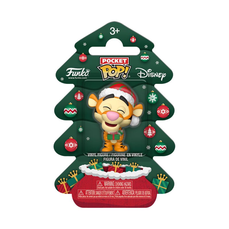 Funko Pop! Pocket Pop! Disney Winnie the Pooh Holiday 2025 Vinyl Figure Tigger Tree Holiday ( Imagem 2 de 2 ) - Preview