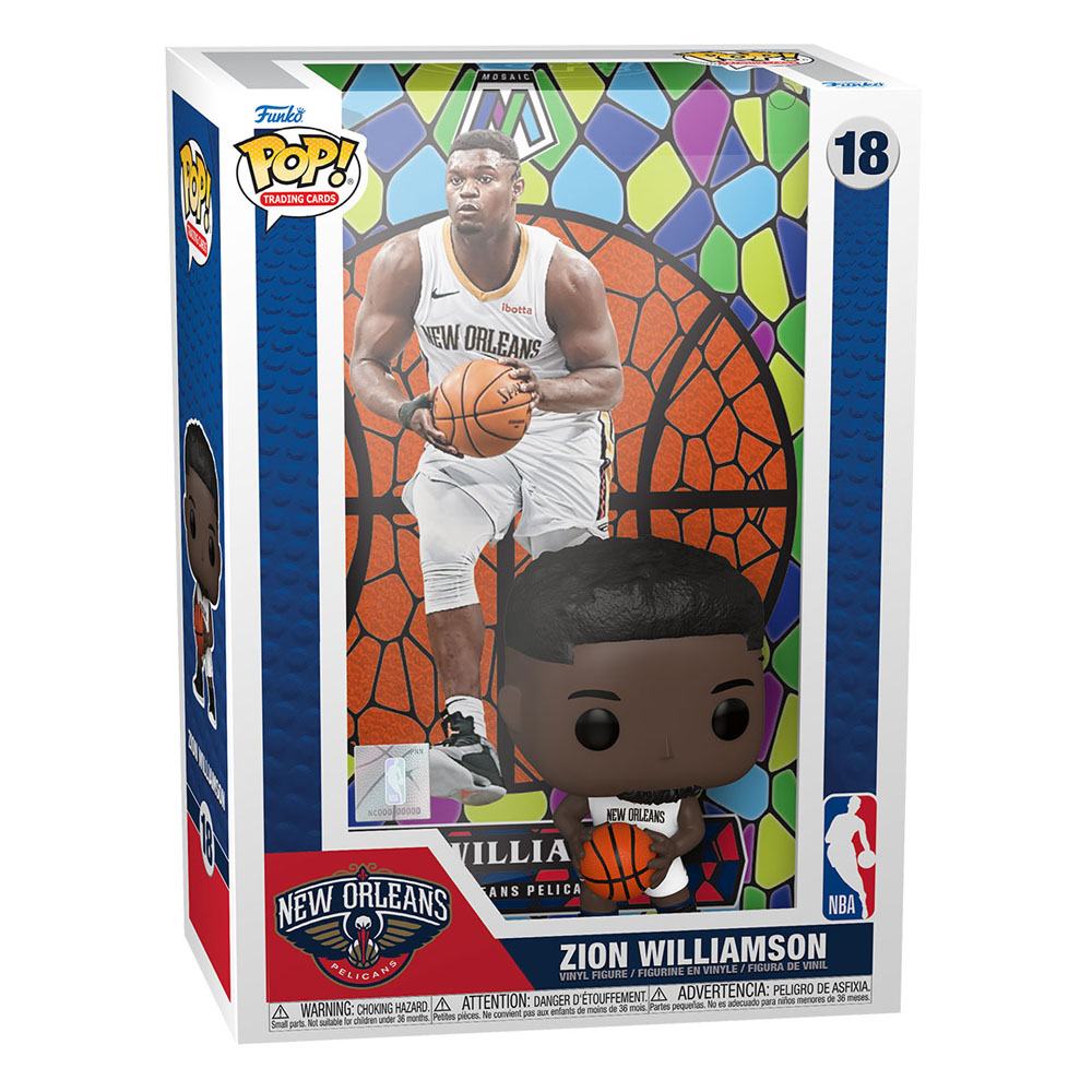 Funko Pop! Sports NBA Trading Cards Vinyl Figure Zion Williamson (Mosaic) 9 cm ( Imagem 2 de 2 ) - Preview