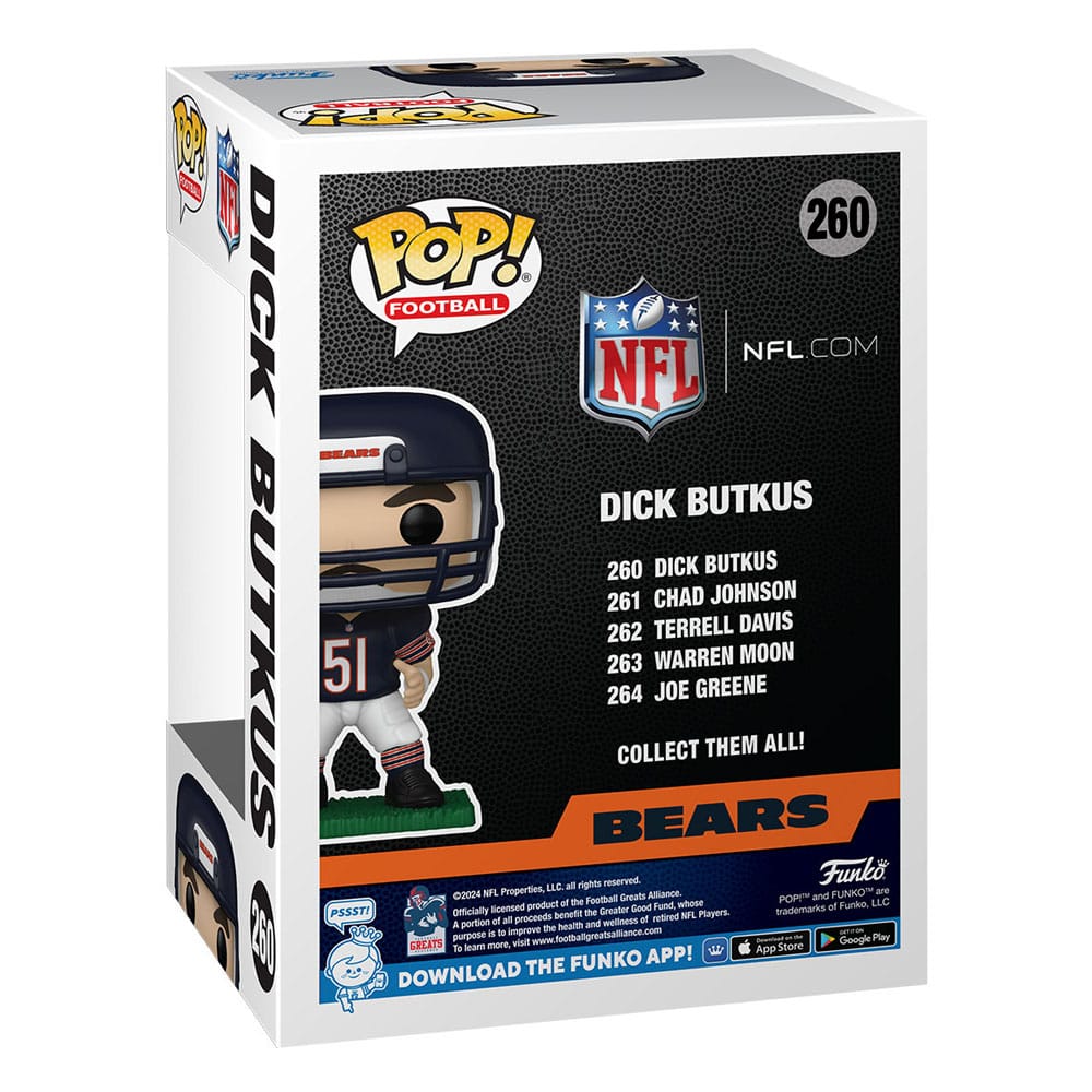 Funko Pop! Sports NFL Vinyl Figure Bears- Dick Butkus 9 cm ( Imagem 2 de 3 ) - Preview