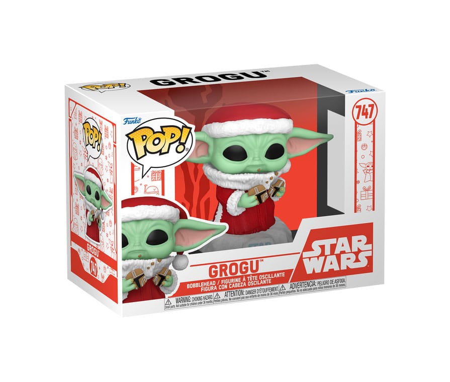Funko Pop! Star Wars: Mandalorian Holiday Grogu 9 cm ( Imagem 2 de 2 ) - Preview