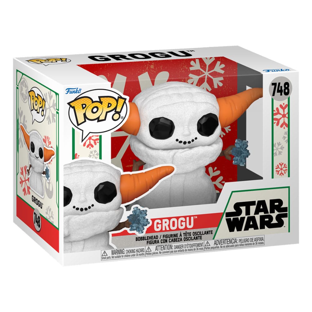 Funko Pop! Star Wars: Mandalorian Holiday Grogu SNWMN 9 cm ( Imagem 2 de 2 ) - Preview