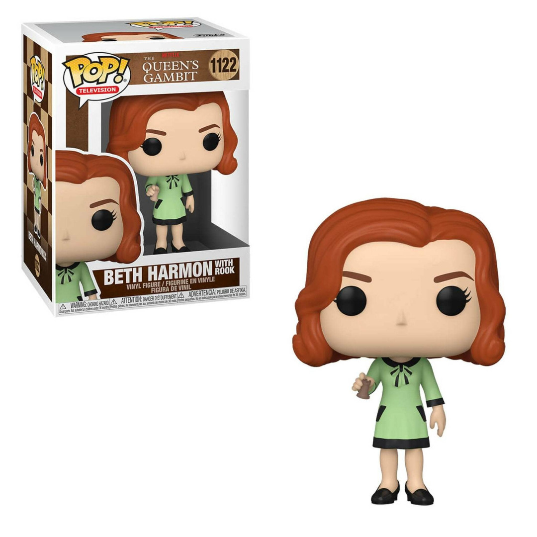 Funko Pop! TV The Queen's Gambit Beth Harmon with Rook 9 cm ( Imagem 2 de 2 ) - Preview