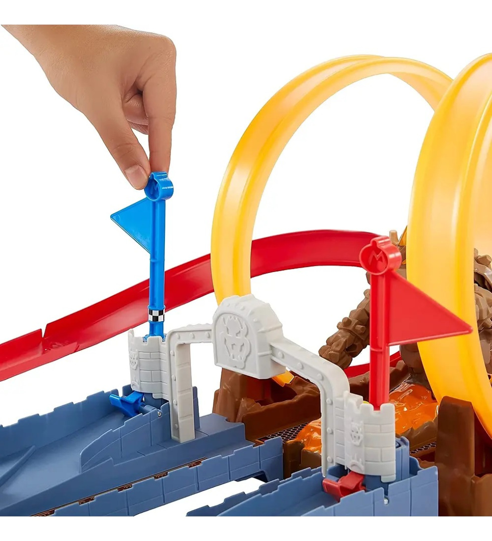 Hot Wheels Mario Kart Bowser's Castle Chaos Track Set ( Imagem 4 de 4 ) - Preview