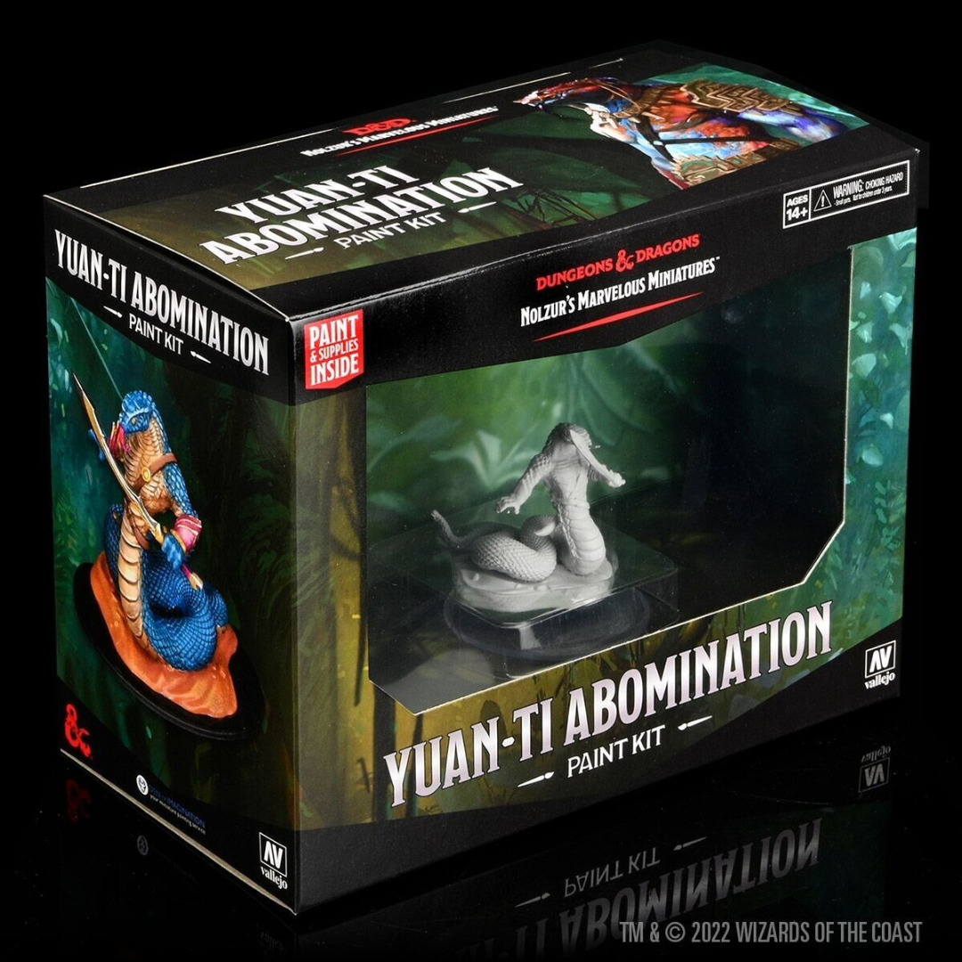 Kit de Pintura Dungeons & Dragons Nolzur’s Marvelous Miniatures - Yuan-ti Abomination ( Imagem 2 de 3 ) - Preview