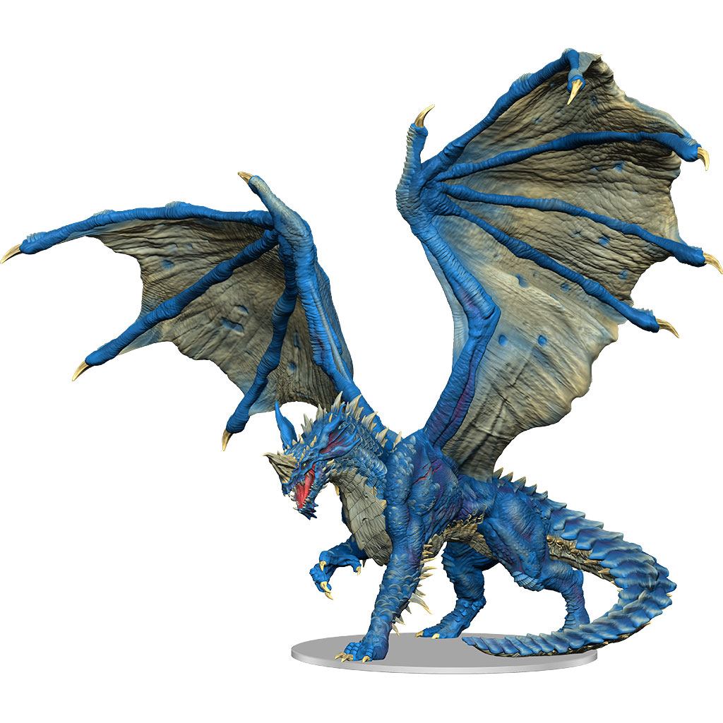 Miniatura Dungeons & Dragons Nolzur’s Marvelous Miniatures Não Pintada - Adult Blue Dragon ( Imagem 2 de 2 ) - Preview